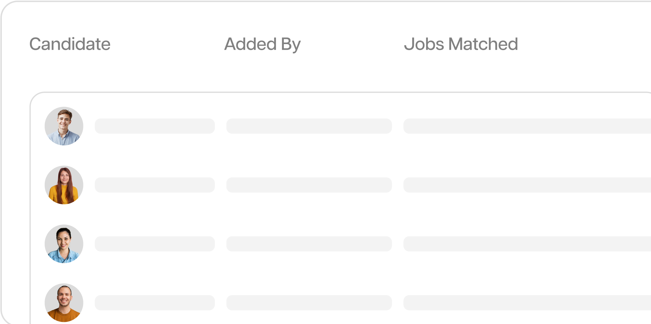 Global Candidate Listing to assign assessments, hire or reject candidates easily